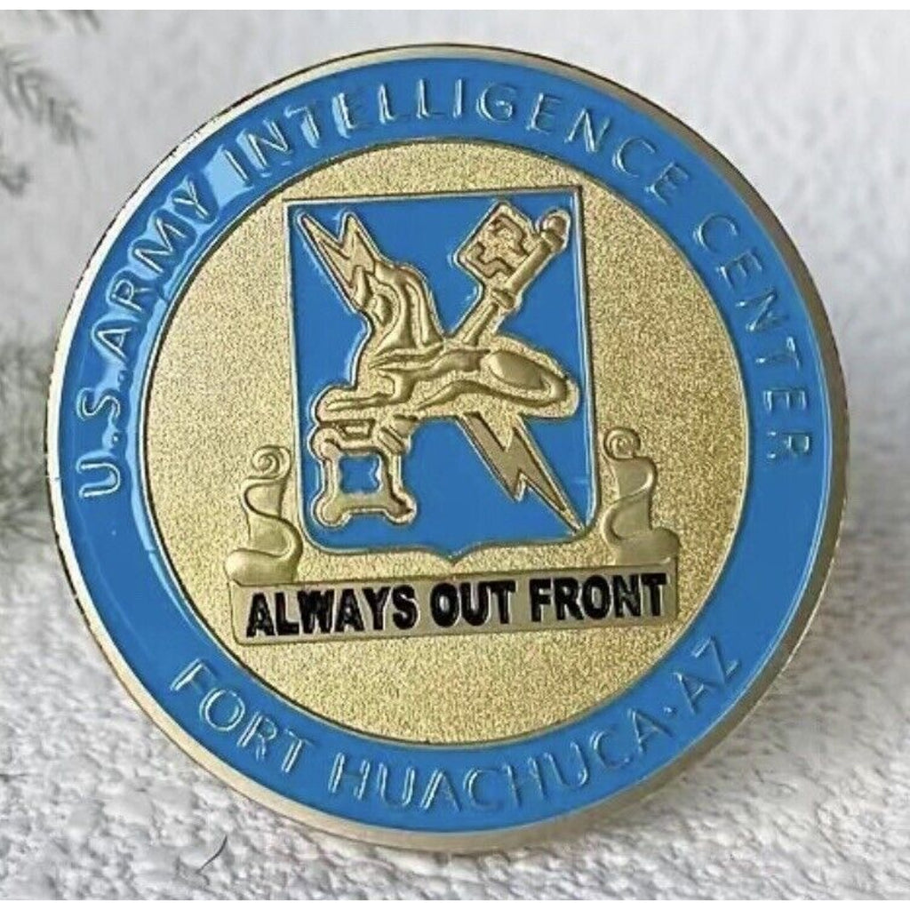 U.S. ARMY INTELLIGENCE CENTER "FORT HUACHUCA Arizona" IMSO Challenge Coin US