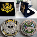 US ARMY RANGERS Lead The Way Challenge Coin with special velvet case
