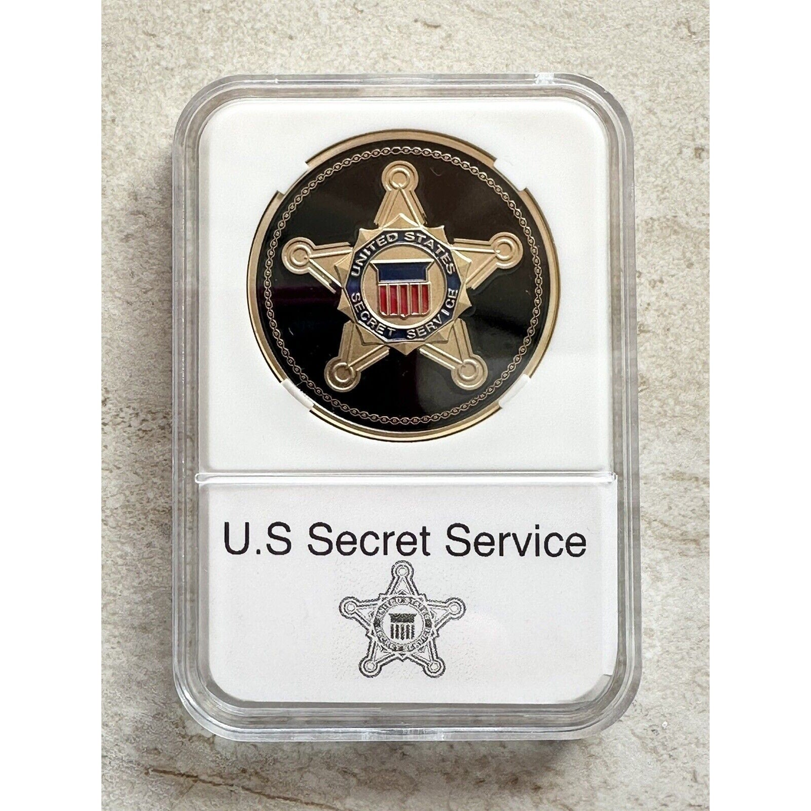 USSS Seal Of The US Challenge Coin United States Secret Service President w/case