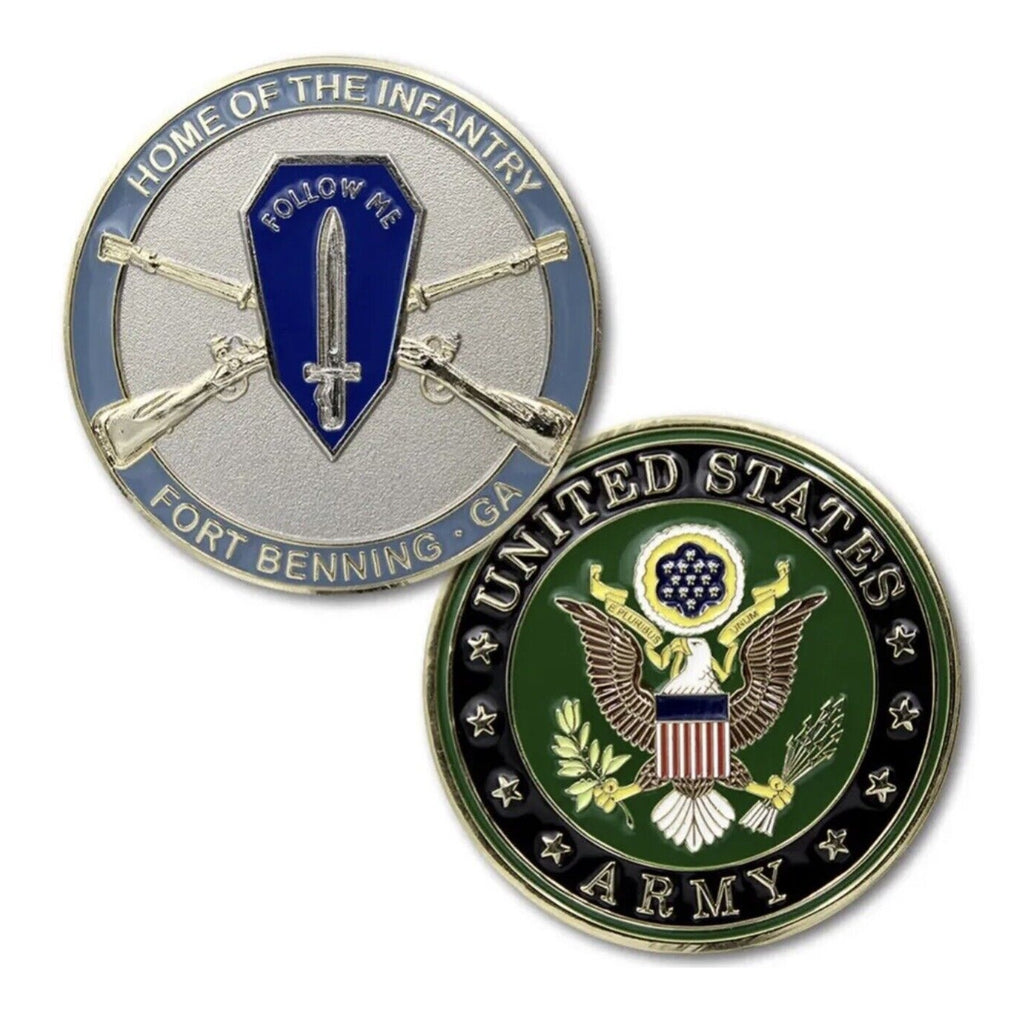 NEW U.S. Army Home of The Infantry Fort Benning, GA Challenge Coin