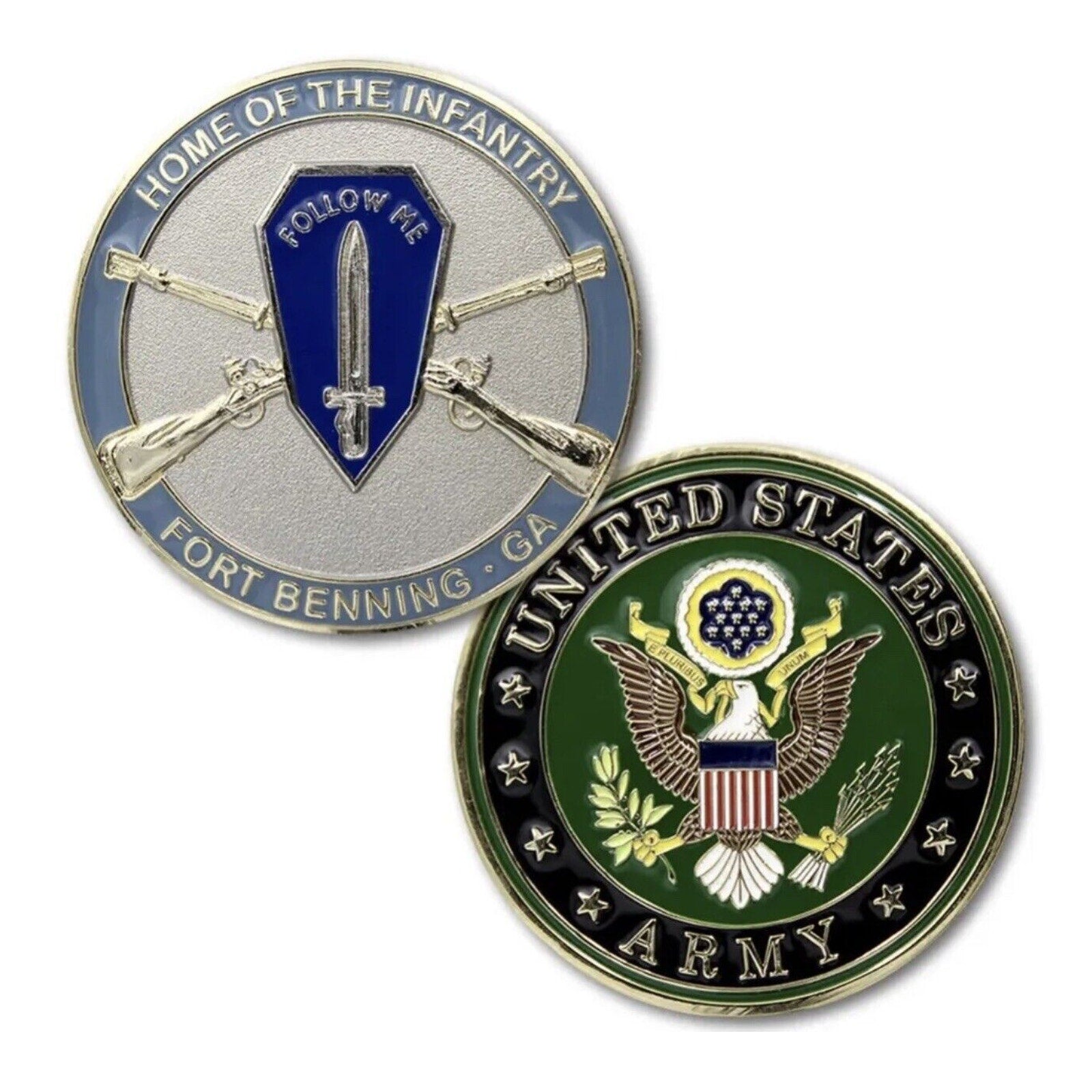 NEW U.S. Army Home of The Infantry Fort Benning, GA Challenge Coin