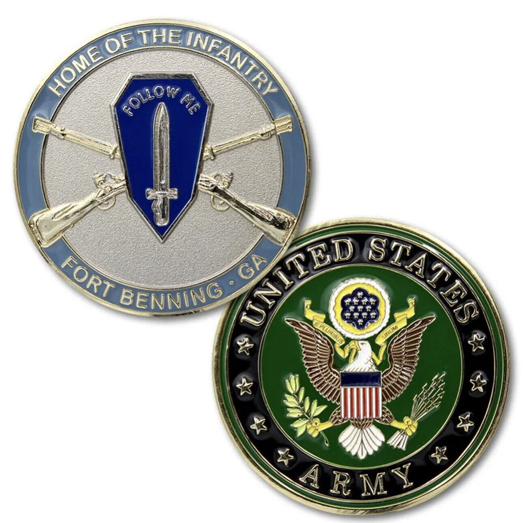 NEW U.S. Army Home of The Infantry Fort Benning, GA Challenge Coin