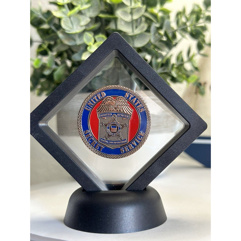 U.S. SECRET SERVICE Shield Challenge Coin (COPPER) With Case