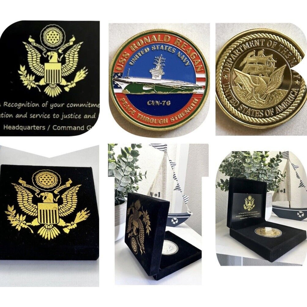 US NAVY - USS RONALD REAGAN - CVN-76 Challenge Coin USN