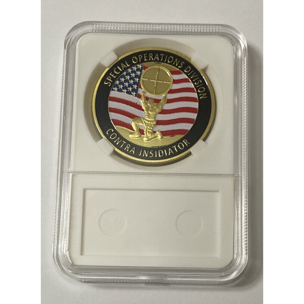 United States Secret Service Counter Sniper Team Challenge Coin 40mm With Case
