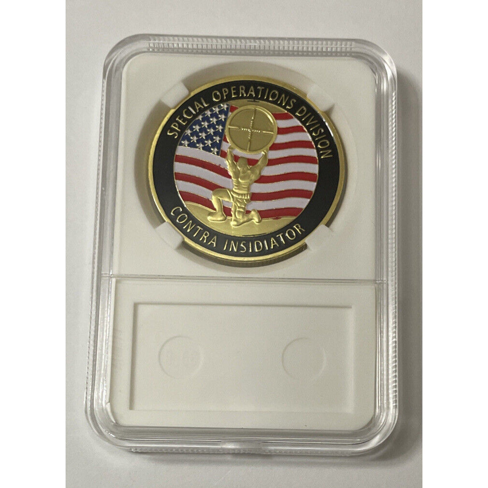 United States Secret Service Counter Sniper Team Challenge Coin 40mm With Case