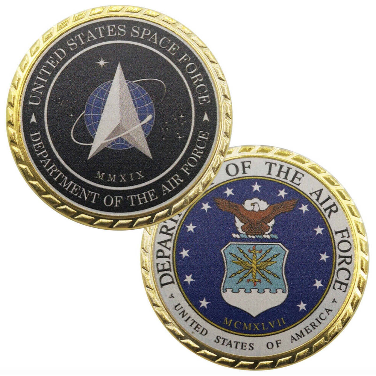 United States Of America Space Force/Command Air Force Challenge Coin