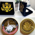 US NAVY - USS CORAL SEA CV-43 Challenge Coin With Special Velvet Case NEw