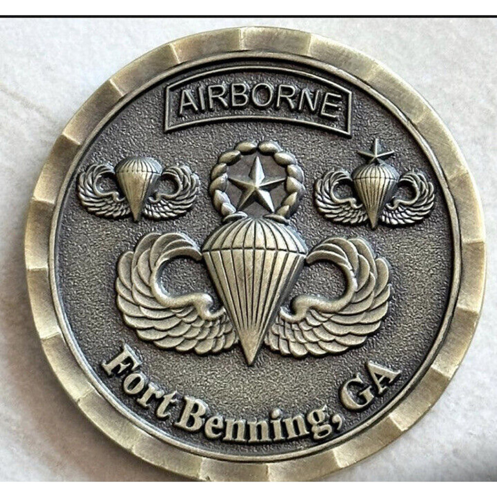 AIRBORNE School Fort Benning GA 1st Battalion 507th Regiment Jump Wings Badge