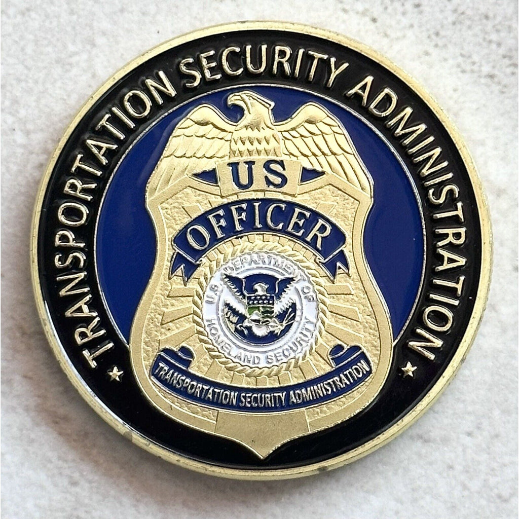 TRANSPORTATION SECURITY ADMINISTRATION (TSA) Challenge Coin With Case