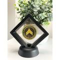 UNITED STATES ARMY - Rank CORPORAL E-4 Challenge Coin with 3D Display Case