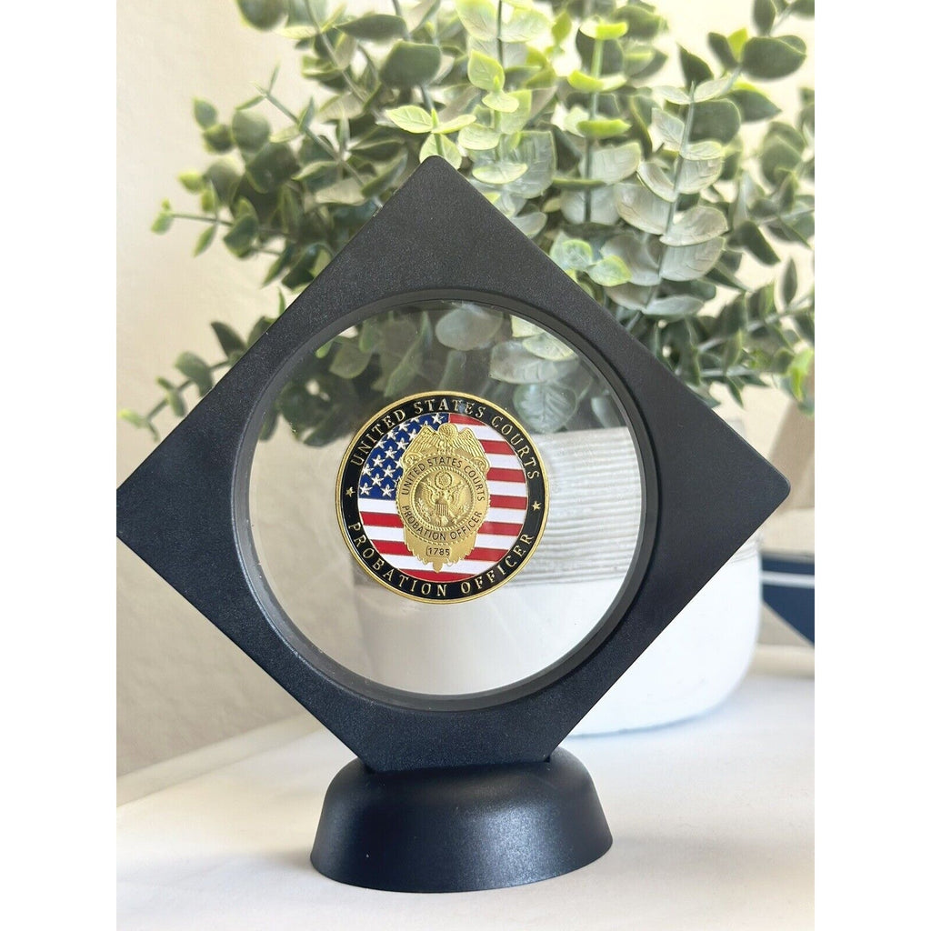 United States PROBATION OFFICER US Courts System W/ Display Case