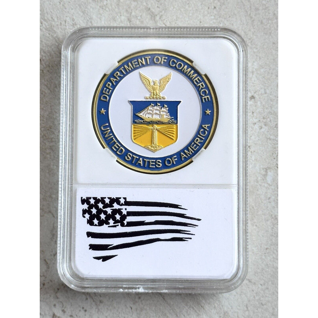 Department of Commerce Challenge Coin With Case