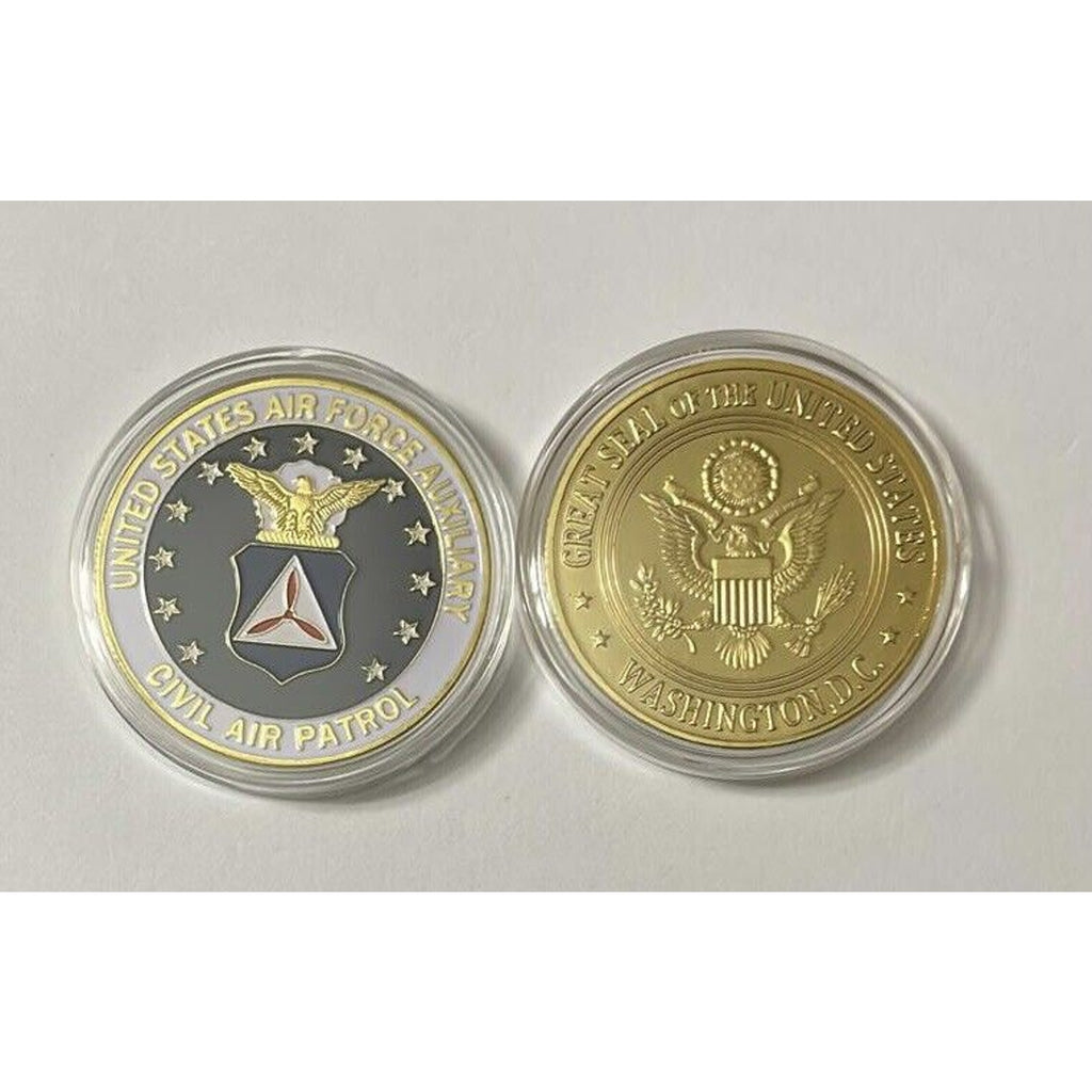 U S AIR FORCE AUXILIARY CIVIL AIR PATROL Challenge Coin With Special Box