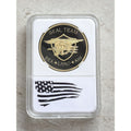 SEAL TEAM SEA LAND AIR CHALLENGE COIN C366 DEPARTMENT OF THE NAVY BLACK/GOLD