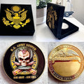 UNITED STATES ARMY Sniper Challenge Coin "One Shot One Kill" with velvet case