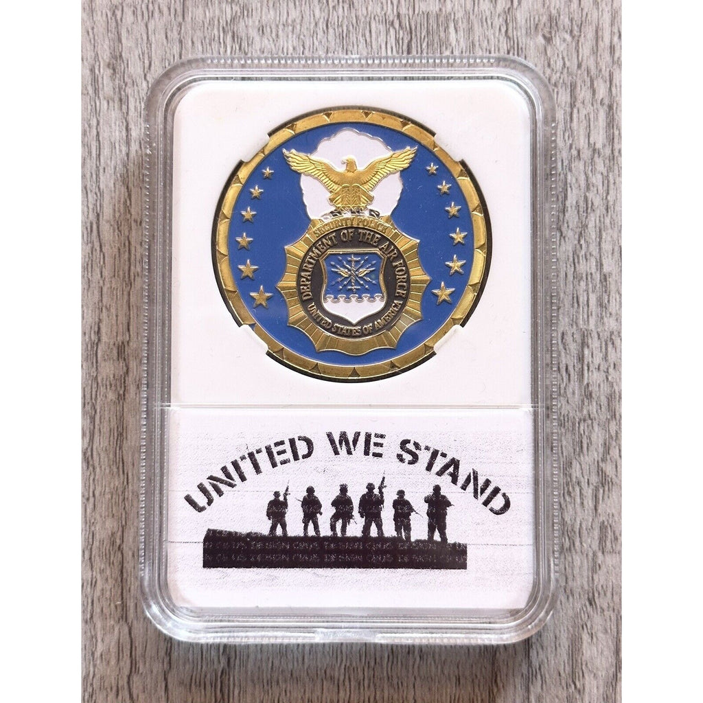 United States Air Force SECURITY FORCES Challenge Coin with nice case