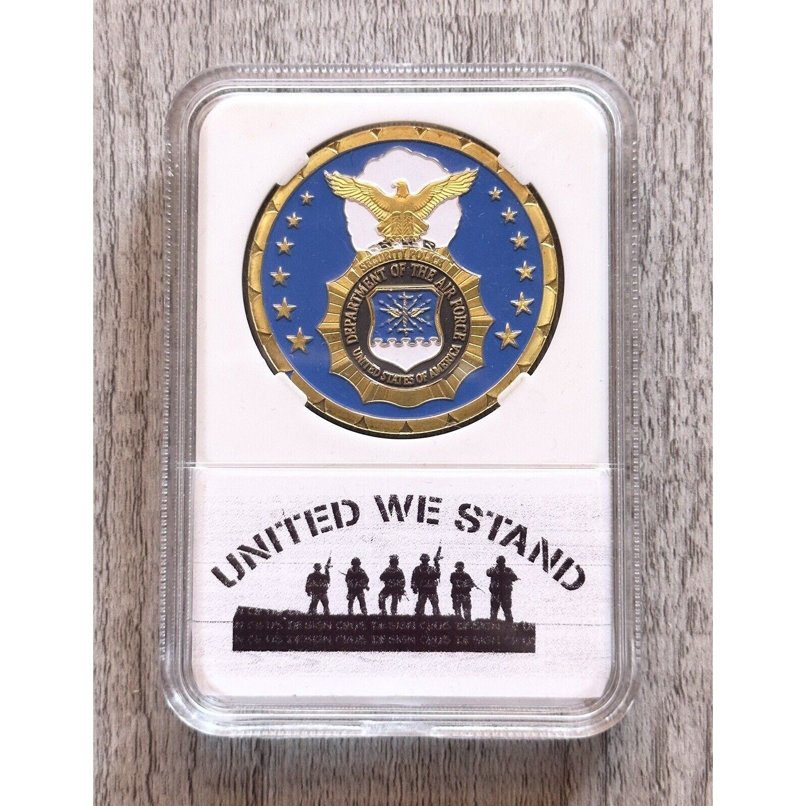 United States Air Force SECURITY FORCES Challenge Coin with nice case