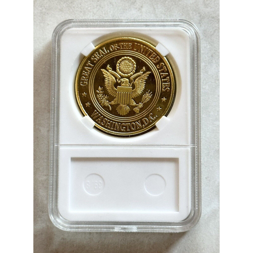 United States FEDERAL DoD POLICE Challenge Coin With Case