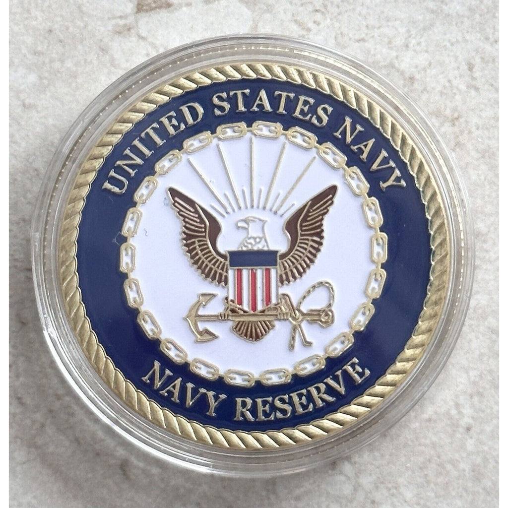 Navy Reserve Service CHALLENGE COIN USN-US Navy Come With Velvet Case