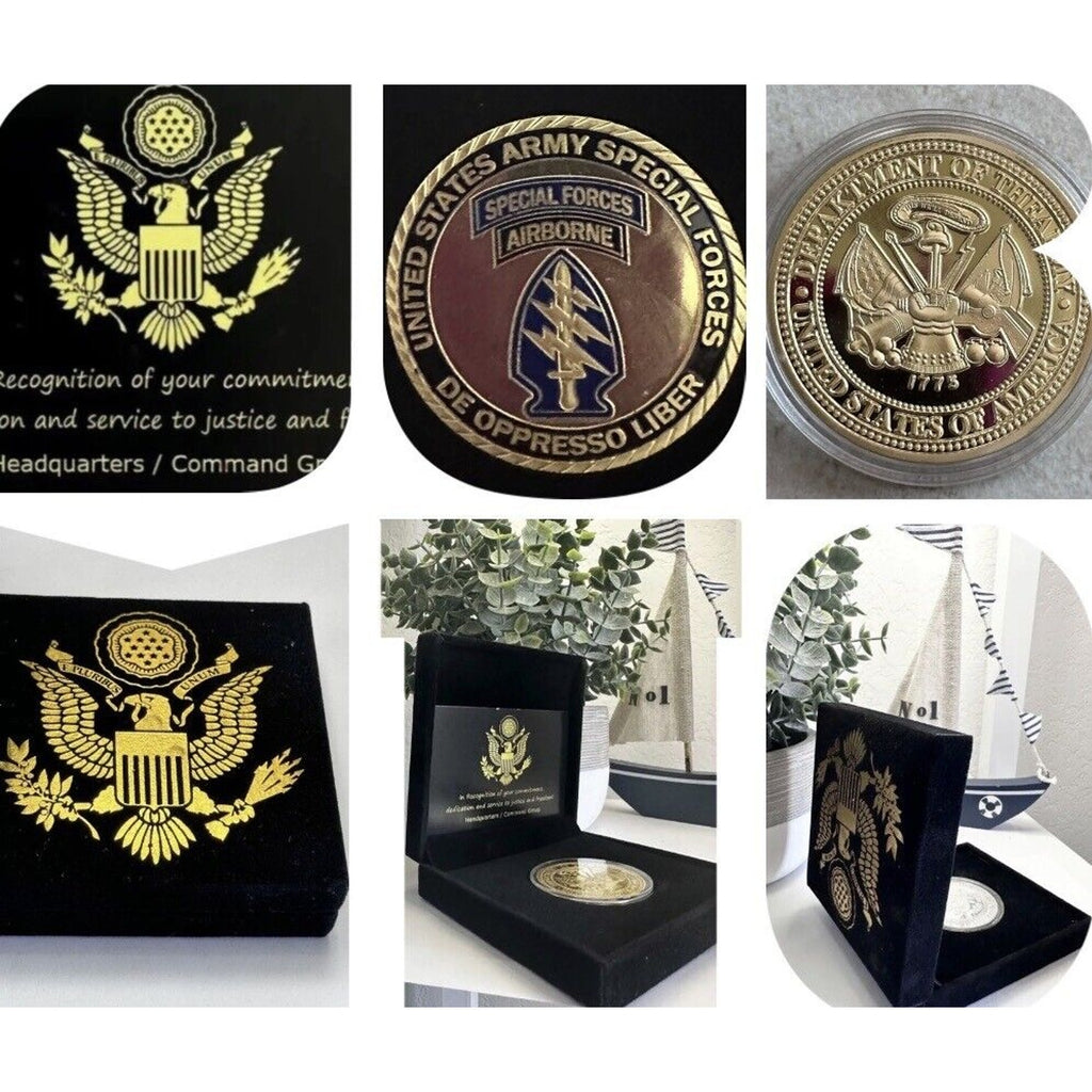 U.S. ARMY SPECIAL FORCES DE OPPRESSO LIBER CHALLENGE COIN USA .army
