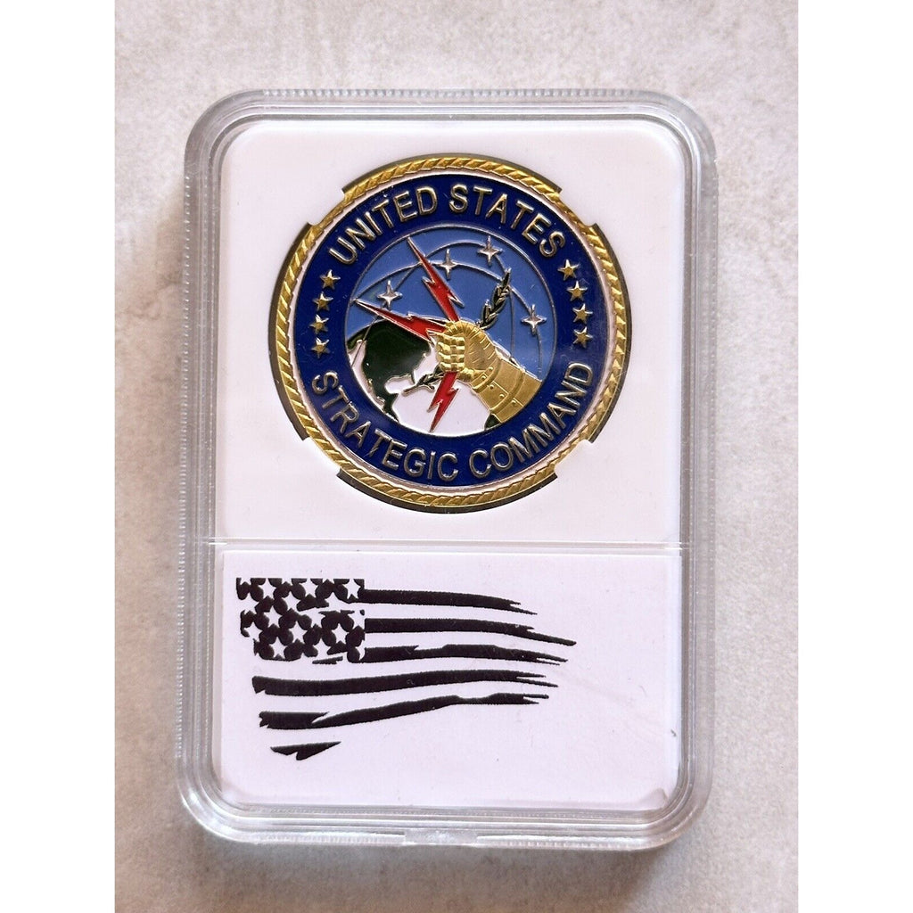 NEW U.S. Air Force Strategic Air Command Challenge Coin With Case