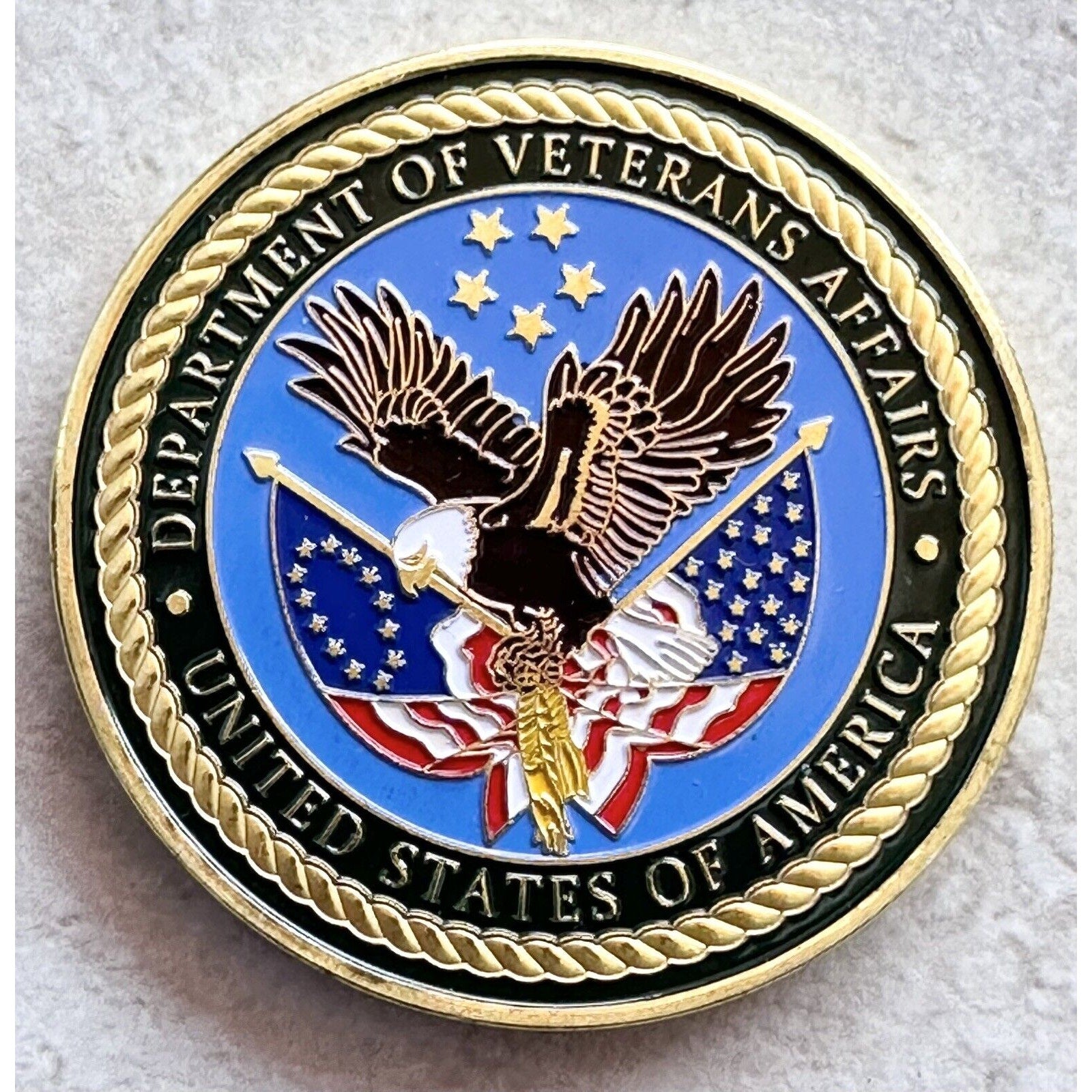 United States Department of Veterans Affairs Challenge Coin USA