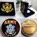 United States Army Challenge Coin This We’ll Defend, with special velvet case.