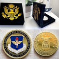 U S AIR FORCE Air Education & Training Command Challenge Coin With Velvet Case