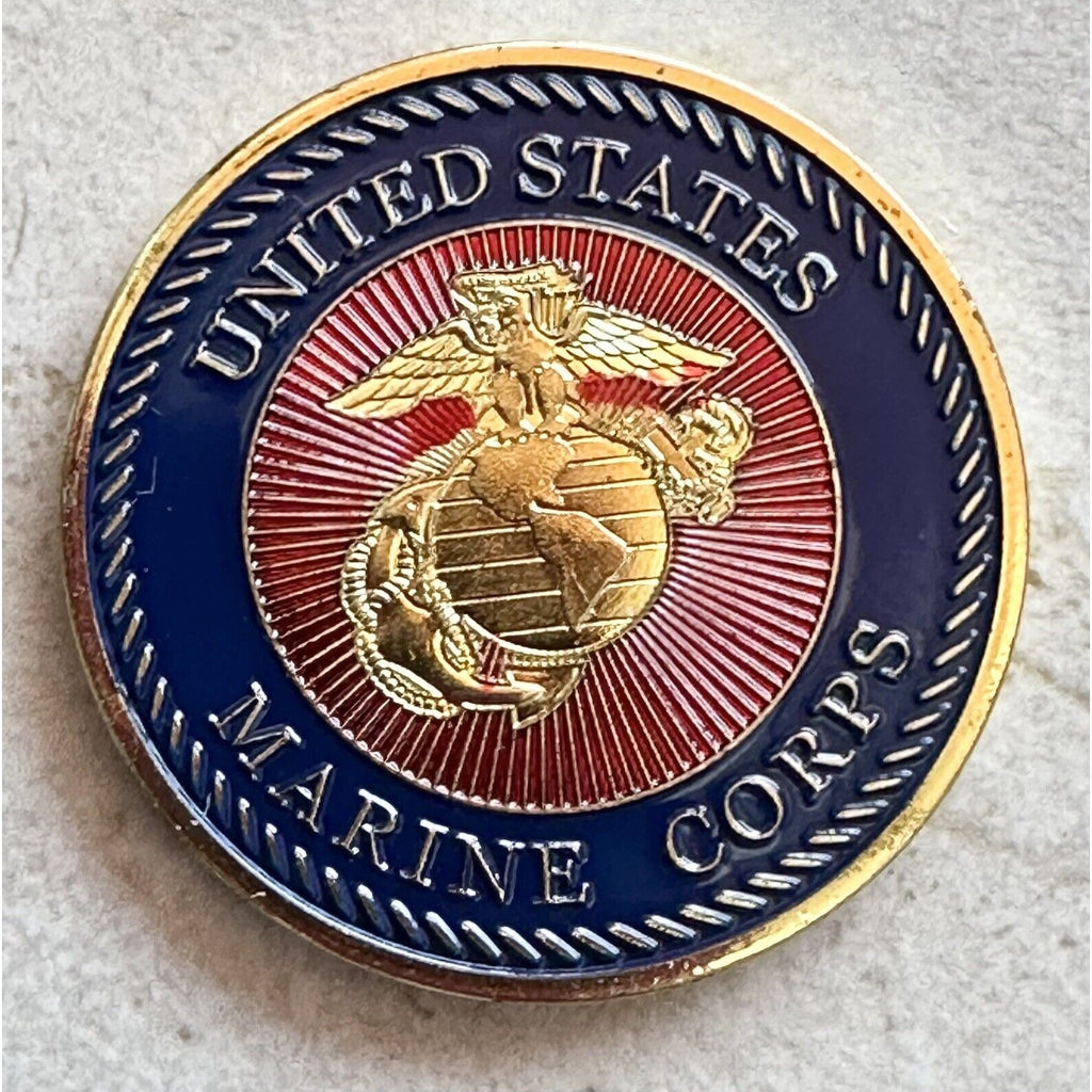 NEW USMC U.S. Marine Corps Force Recon Challenge Coin with velvet case