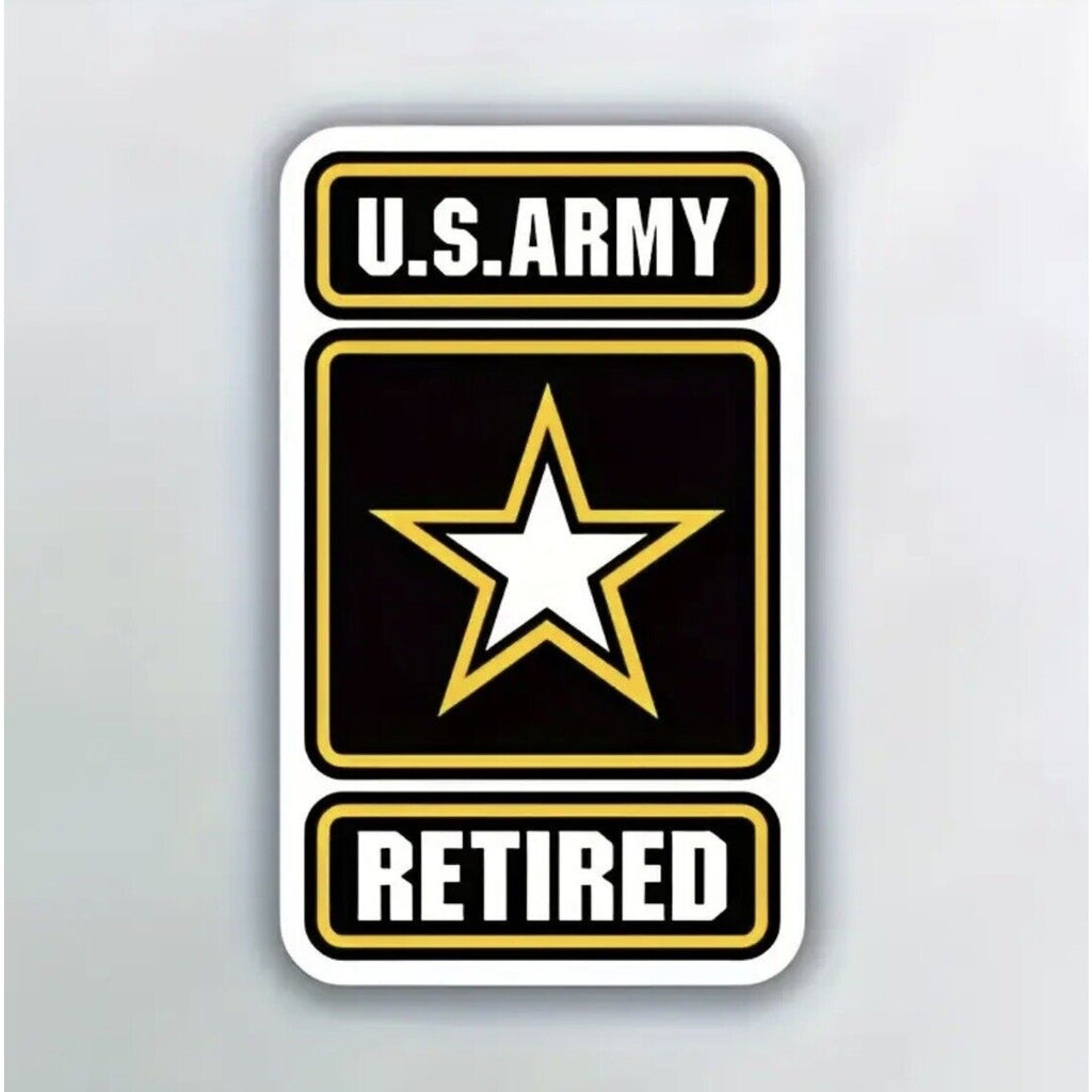US ARMY RETIRED LOGO Inside Outside Car Laptop PC VINYL DECAL STICKER