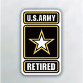 US ARMY RETIRED LOGO Inside Outside Car Laptop PC VINYL DECAL STICKER