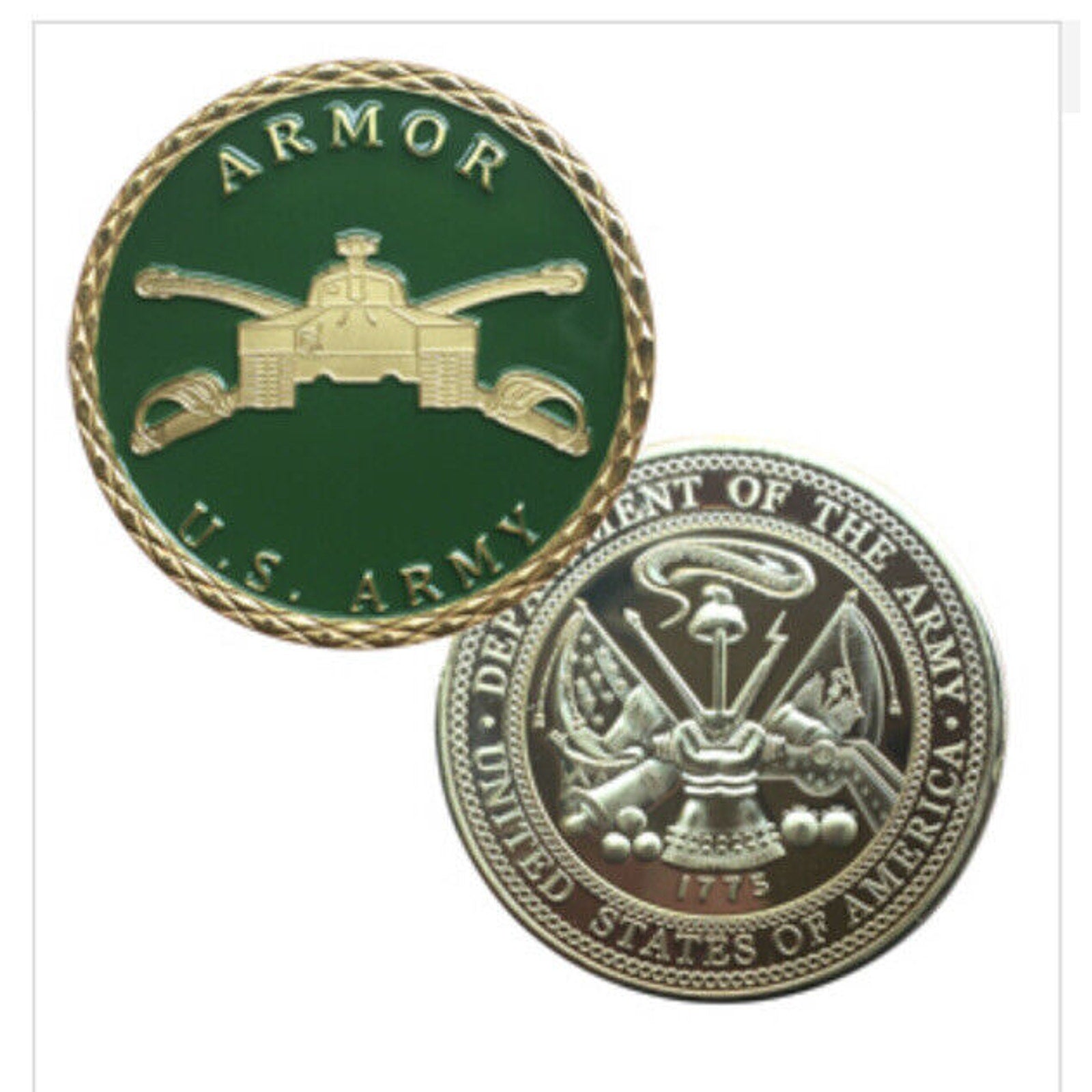 US Army Armor Branch Challenge Coin
