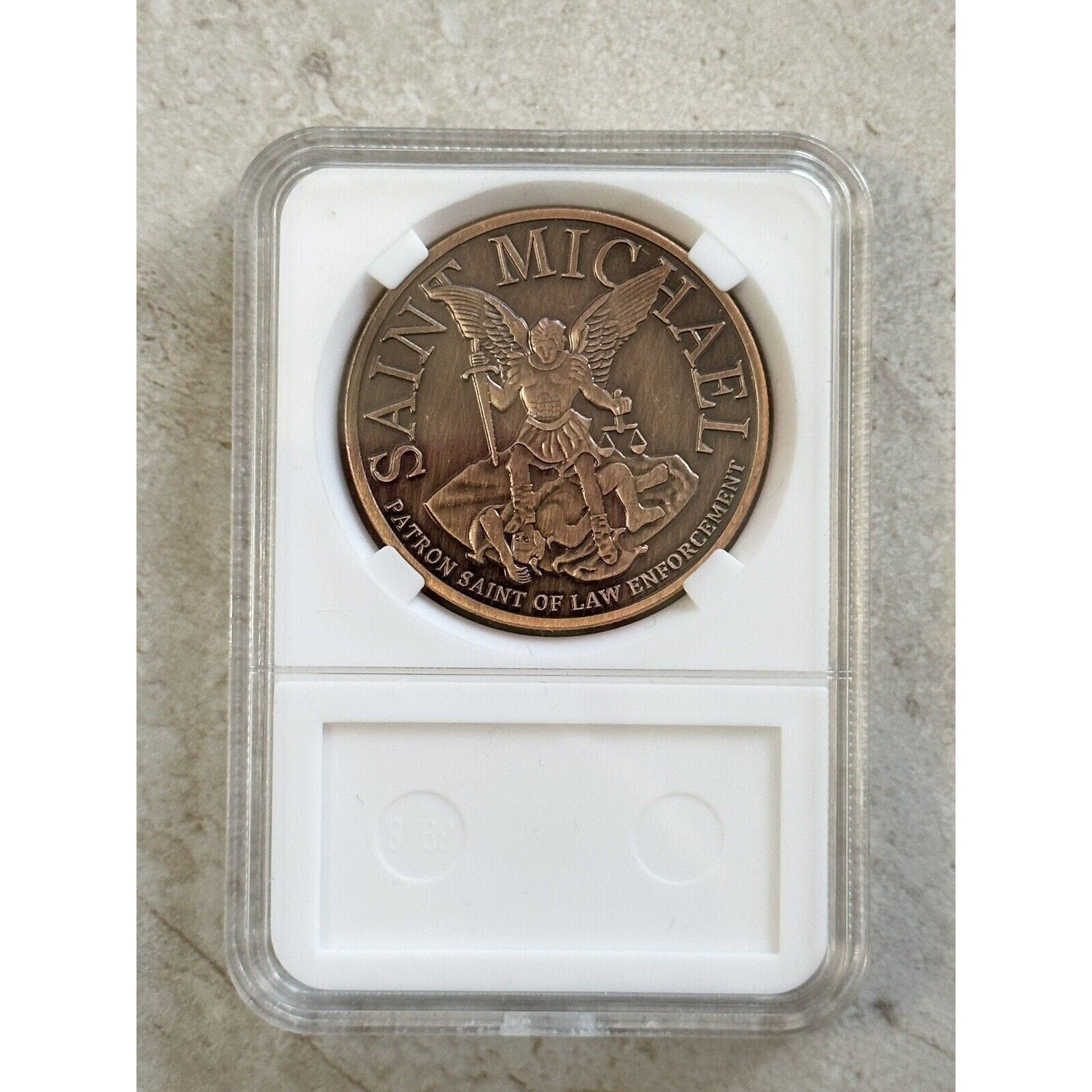 LOS ANGELES LAPD POLICE DEPARTMENT COPPER FINISH Challenge Coin 40mm New!