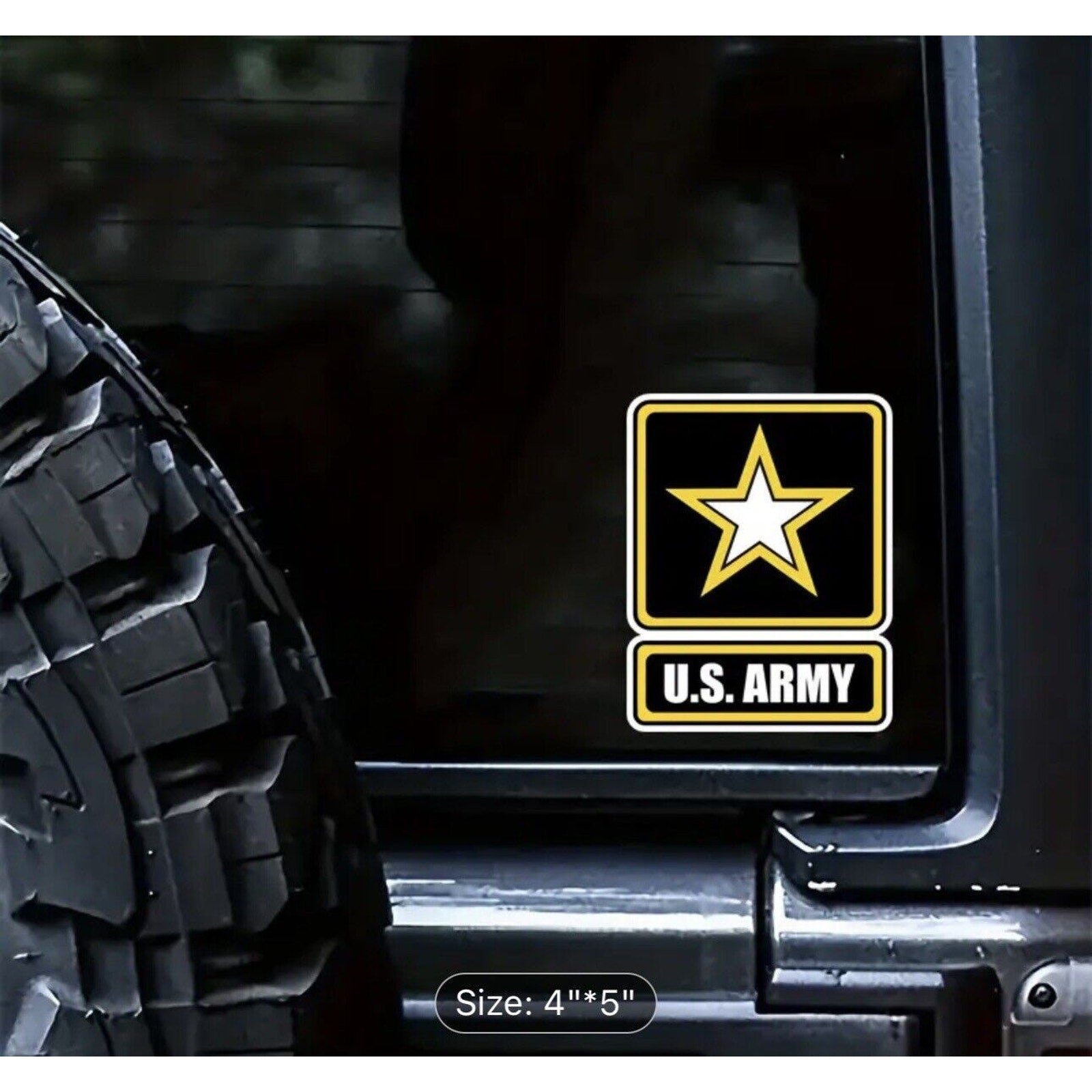 US ARMY LOGO FULL COLOR Inside Outside Car Laptop PC VINYL DECAL STICKER
