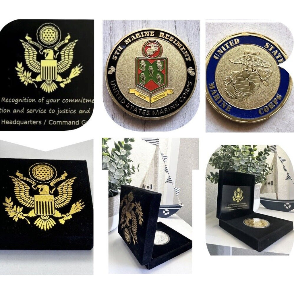 US MARINE CORPS - 5th MARINE REGIMENT Challenge Coin USMC