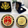 US MARINE CORPS - 25th MARINE REGIMENT Challenge Coin With Special Velvet Case