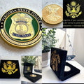 VIRGINIA STATE POLICE Challenge Coin With Special Velvet Case New