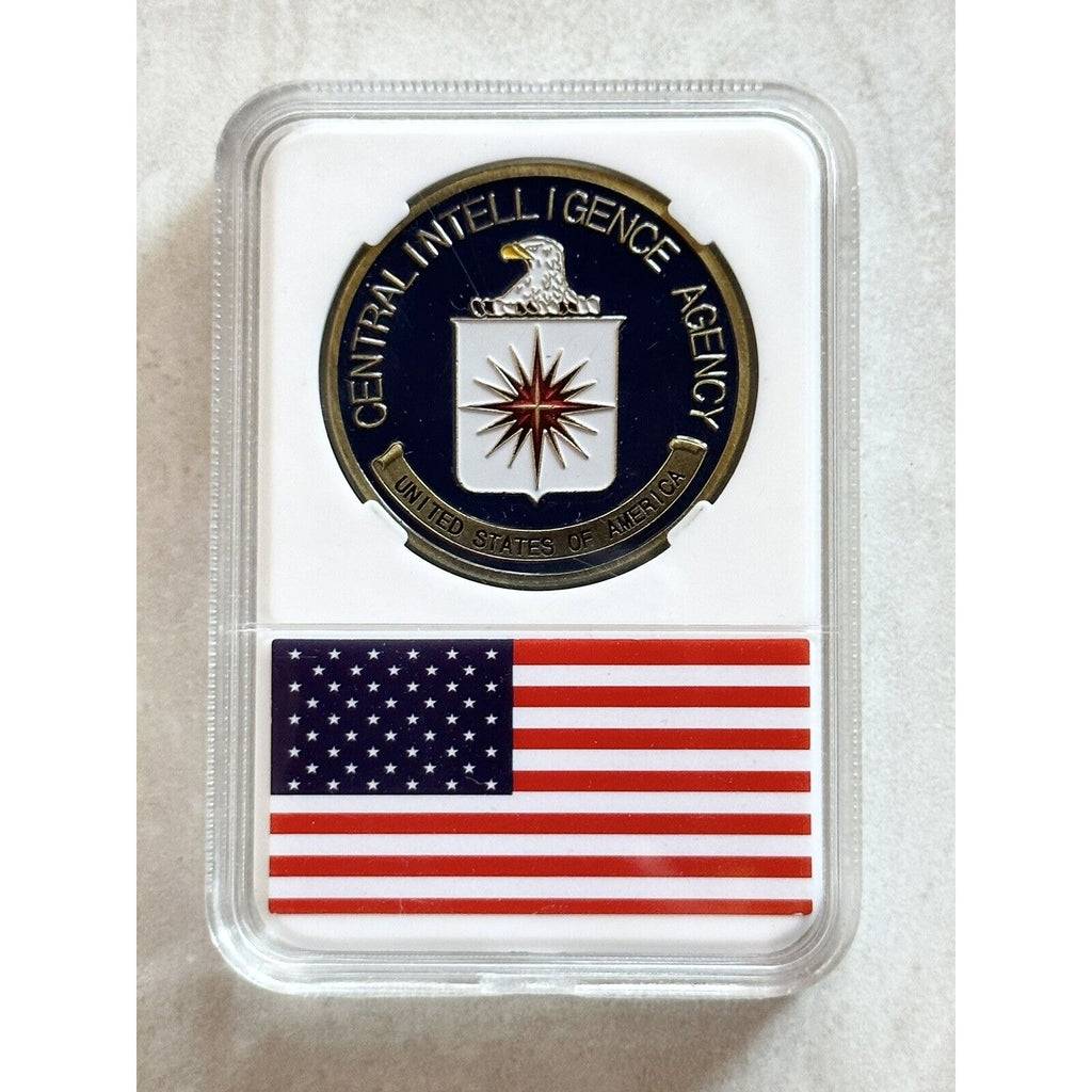 NEW CIA Central Intelligence Agency Challenge Coin With Case