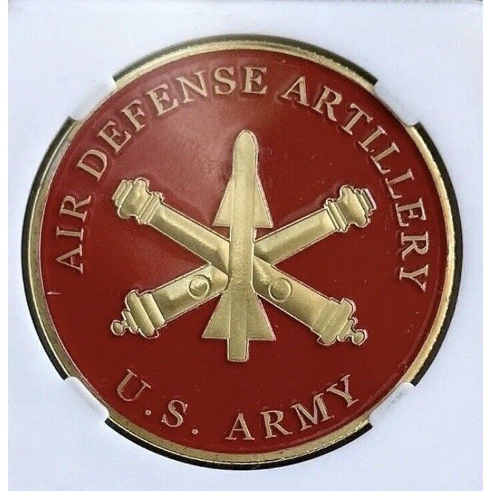 Air Defense Artillery U.S. Army Challenge Coin With Velvet Presentation Box