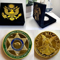 Los Angeles LA county sheriff LASD Police challenge coin With Velvet Case