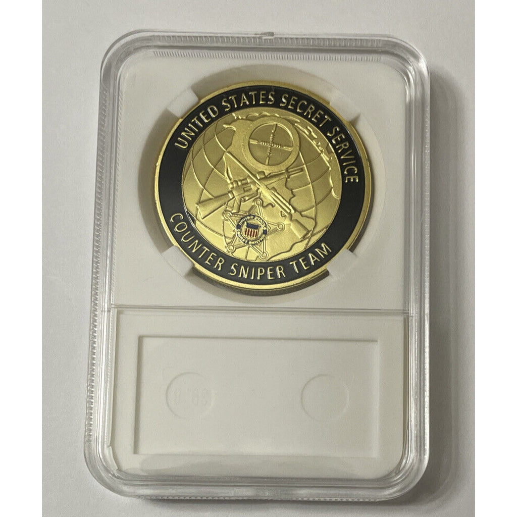 United States Secret Service Counter Sniper Team Challenge Coin W Case Fast Ship