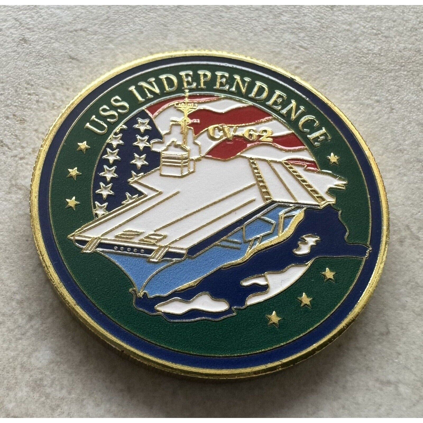 US NAVY - USS INDEPENDENCE CV-62 Challenge Coin