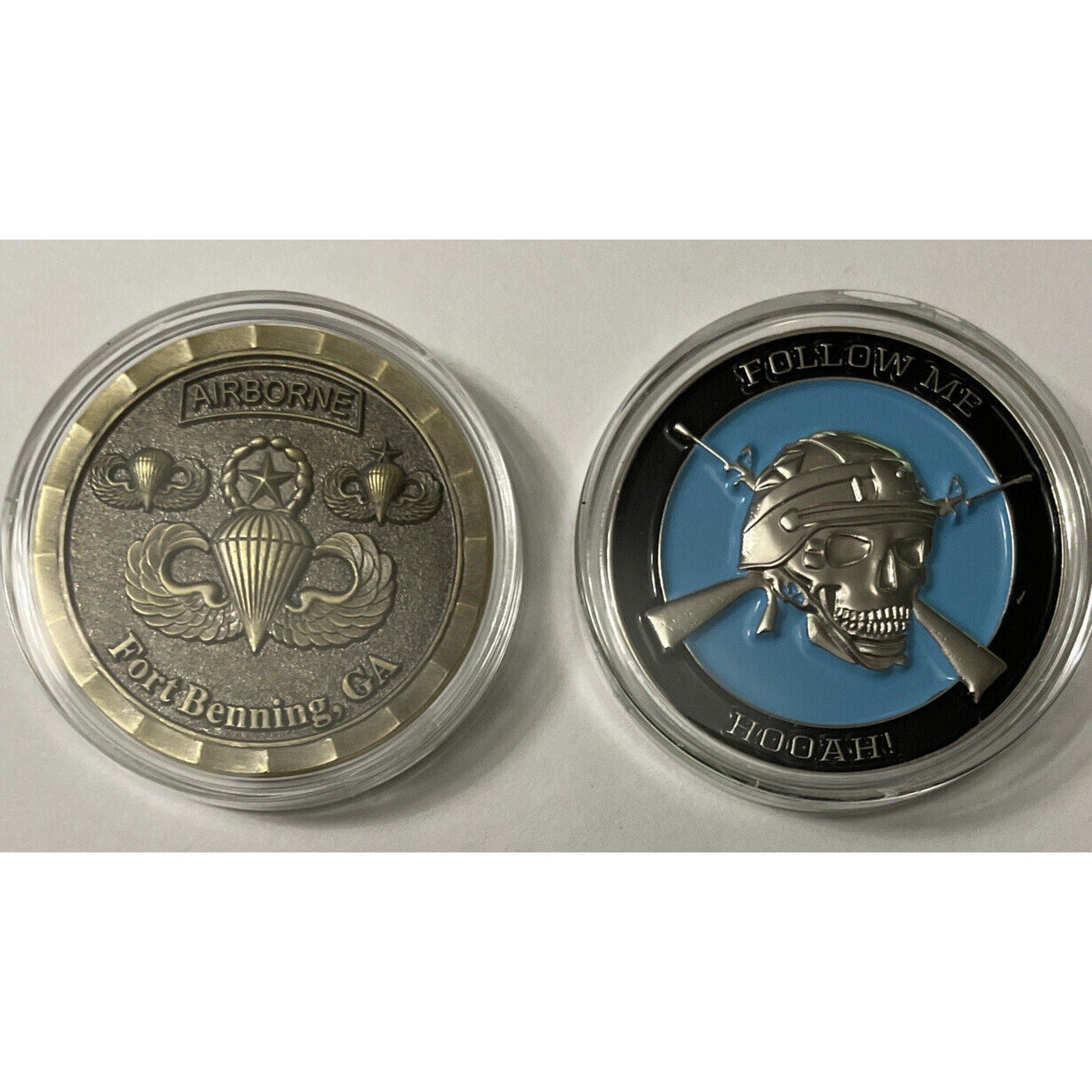 US Army Airborne School 1st Bn 507th Parachute Infantry Badge 2x Challenge Coin