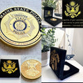 MAINE STATE POLICE Challenge Coin With Special Velvet Case