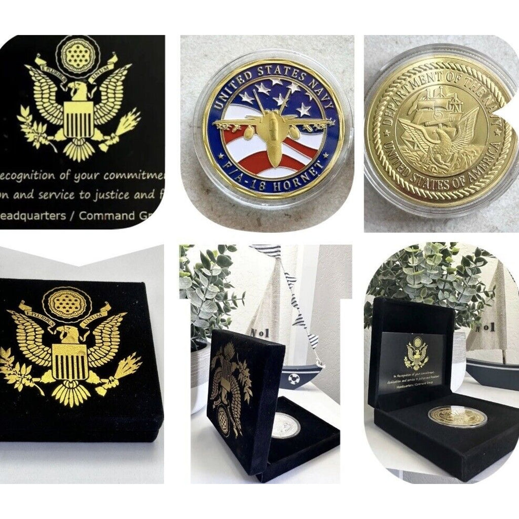 F/A-18 Hornet Coin USN Aircraft  US Navy