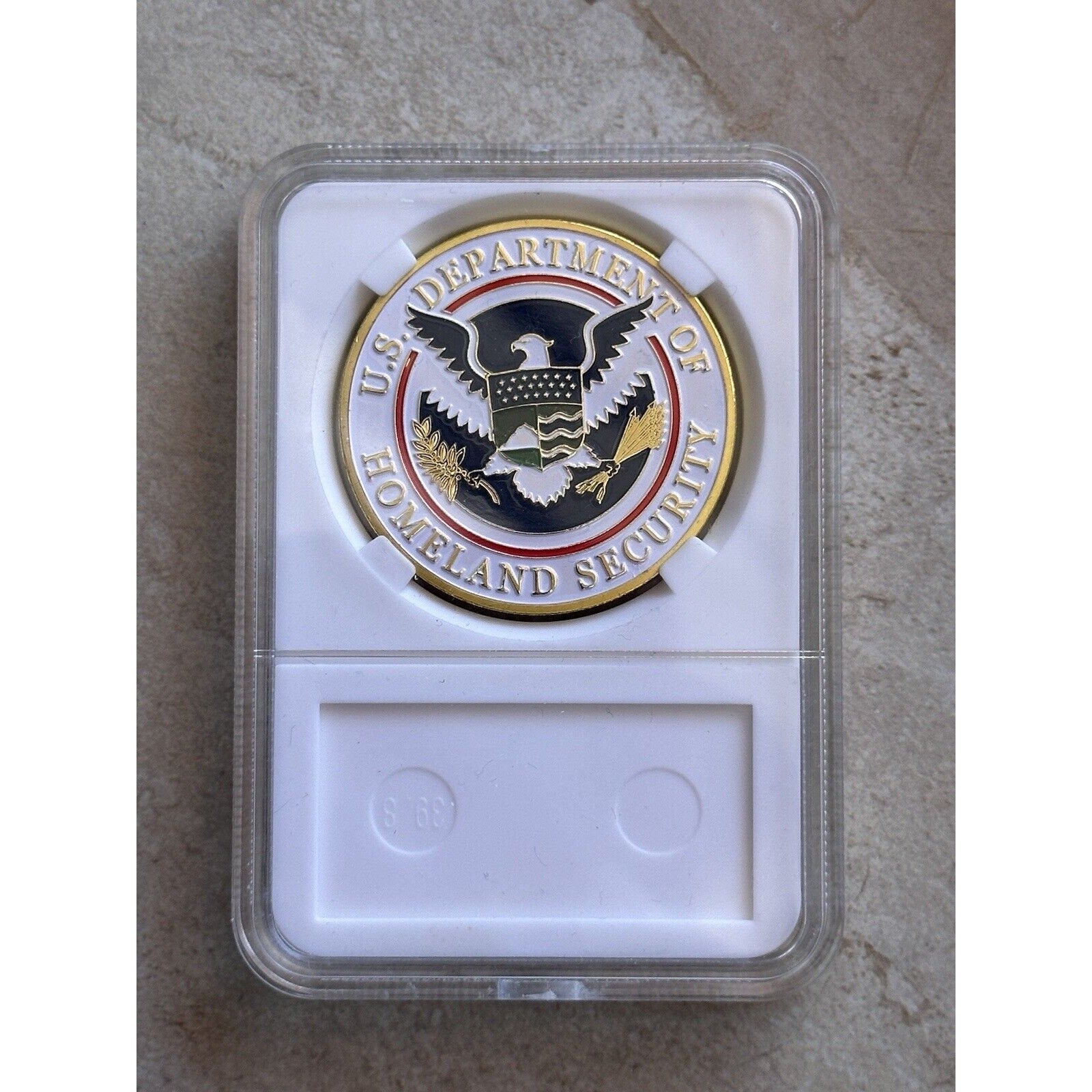 U.S CUSTOMS AND BORDER PROTECTION Challenge Coin with case.