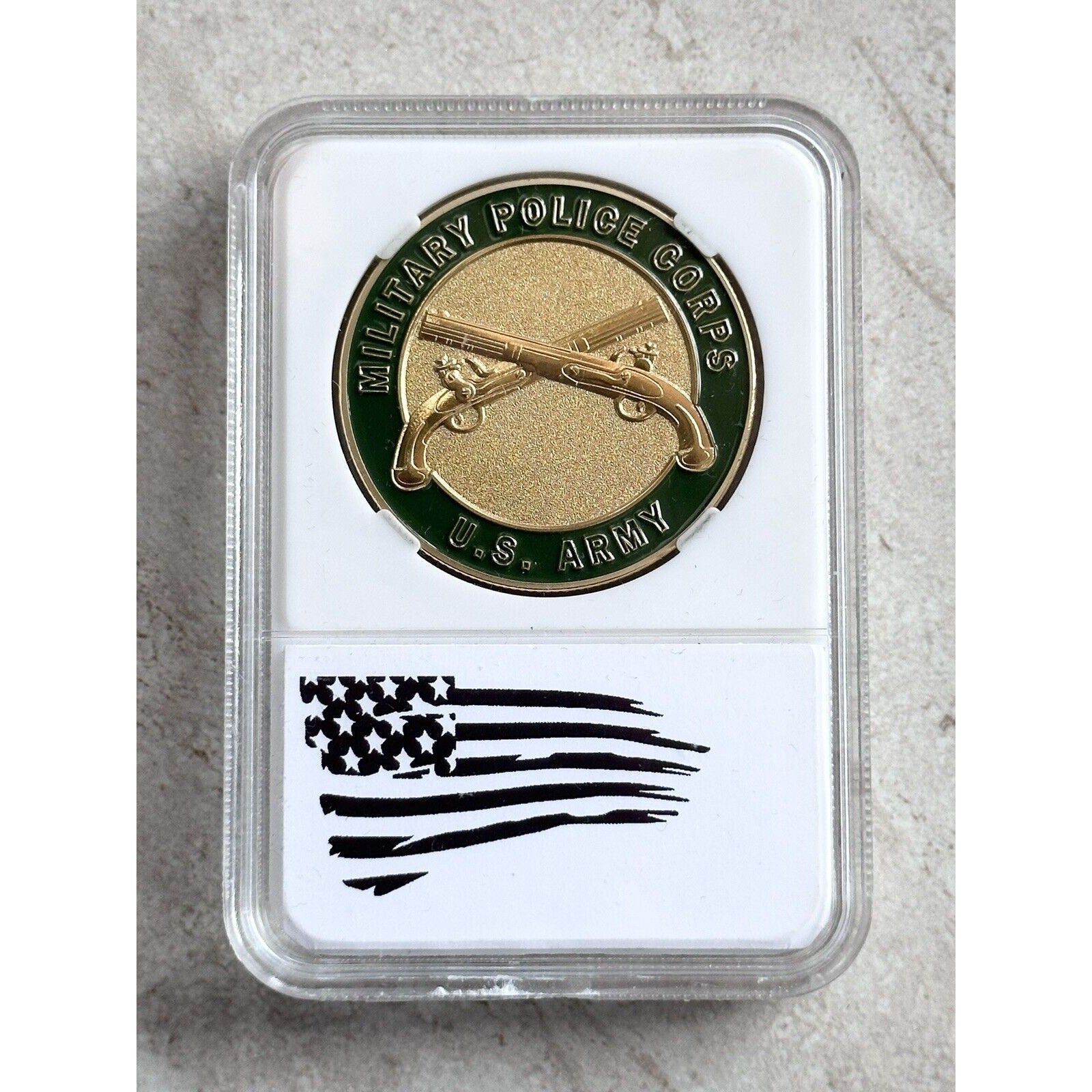 NEW U.S. Army Military Police Corps Challenge Coin With Case . USA seller !
