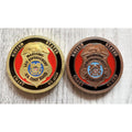 2 pcs US COAST GUARD MARITIME LAW ENFORCEMENT Challenge Coin