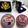 Army 38th Parallel Korea Korean War The Forgotten War Challenge Coin W/ Case